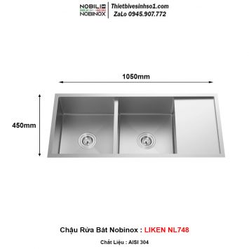 Chậu Rửa Bát Nobinox LIKEN NL748