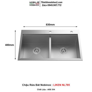 Chậu Rửa Bát Nobinox LIKEN NL785