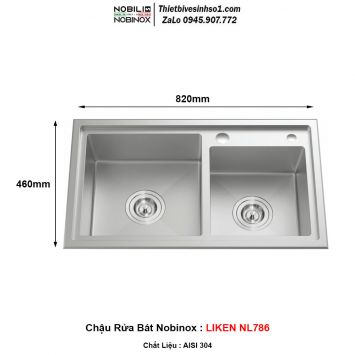 Chậu Rửa Bát Nobinox LIKEN NL786