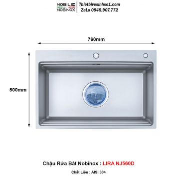 Chậu Rửa Bát Nobinox LIRA NJ560D
