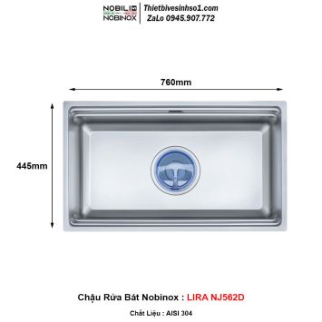 Chậu Rửa Bát Nobinox LIRA NJ562D