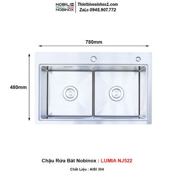 Chậu Rửa Bát Nobinox LUMIA NJ522