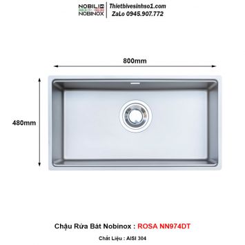 Chậu Rửa Bát Nobinox ROSA NN974DT