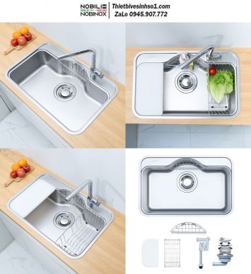 Chậu Rửa Bát Nobinox ROSA NN975D