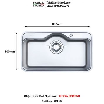 Chậu Rửa Bát Nobinox ROSA NN995D