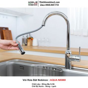 Vòi Rửa Bát Nobinox AQUA NX660