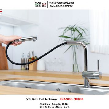 Vòi Rửa Bát Nobinox BIANCO NX600