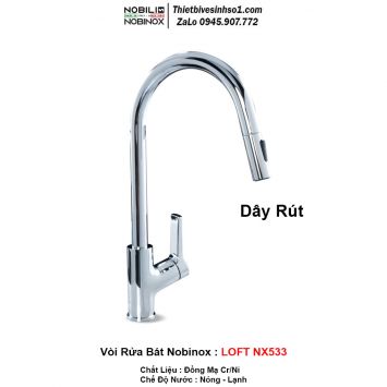 Vòi Rửa Bát Nobinox LOFT NX533