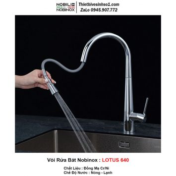 Vòi Rửa Bát Nobinox LOTUS 640