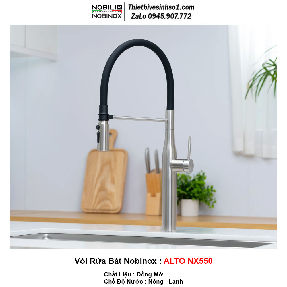 Vòi Rửa Bát Nobinox ALTO NX550 Vòi Rửa Bát Nobinox ALTO NX550