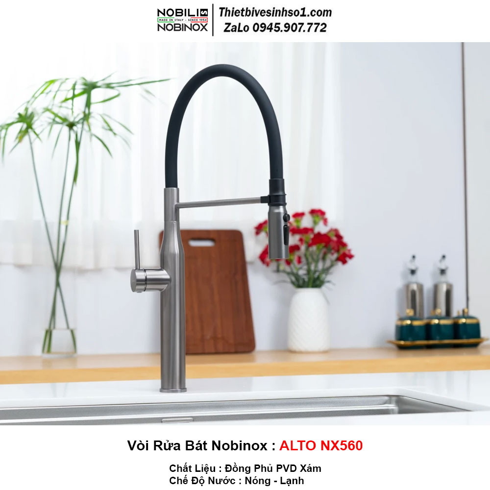 Vòi Rửa Bát Nobinox ALTO NX560 Vòi Rửa Bát Nobinox ALTO NX560