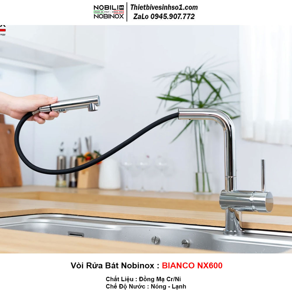 Vòi Rửa Bát Nobinox BIANCO NX600 Vòi Rửa Bát Nobinox BIANCO NX600