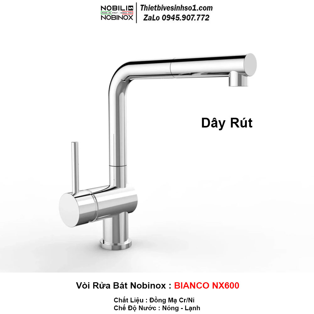 Vòi Rửa Bát Nobinox BIANCO NX600 Vòi Rửa Bát Nobinox BIANCO NX600