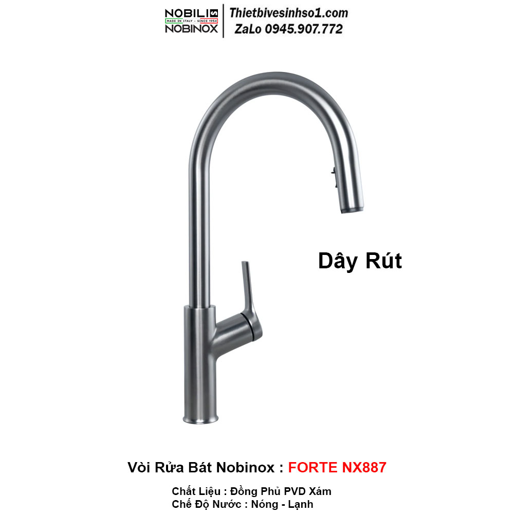 Vòi Rửa Bát Nobinox FORTE NX887 Vòi Rửa Bát Nobinox FORTE NX887