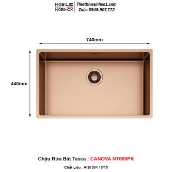 Chậu Rửa Bát Tasca CANOVA NT699PK