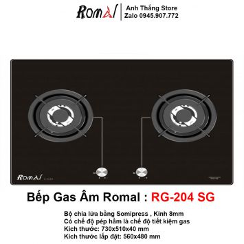 Bếp Gas Âm Romal RG-204 SG