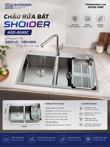 Chậu Rửa Bát SHOIDER ASD-8245C