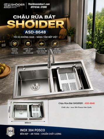 Chậu Rửa Bát SHOIDER ASD-8648