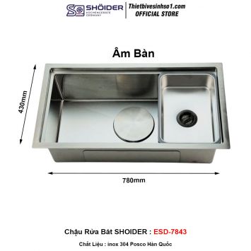 Chậu Rửa Bát SHOIDER ESD-7843