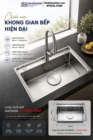 Chậu Rửa Bát SHOIDER LUXSD-7848