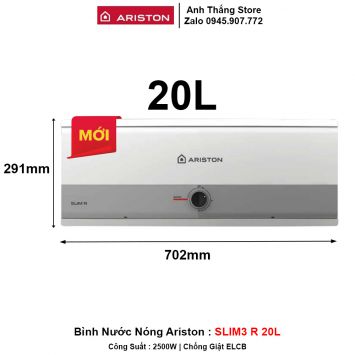 Bình Nước Nóng Ariston SLIM3 R 20L