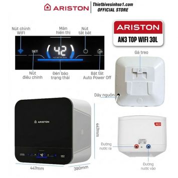Bình Nước Nóng Ariston ANDRIS3 TOP WIFI 30L
