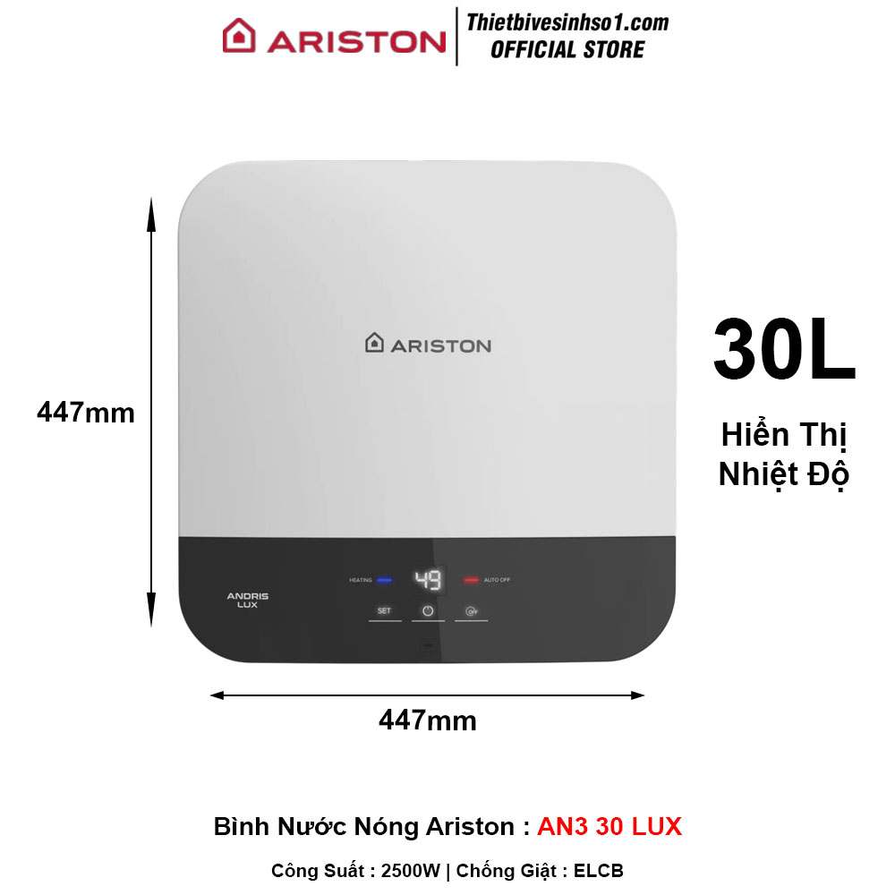 Bình Nước Nóng Ariston AN3 30 LUX