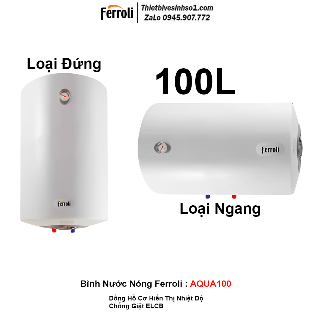 Bình Nước Nóng Ferroli AQUA100