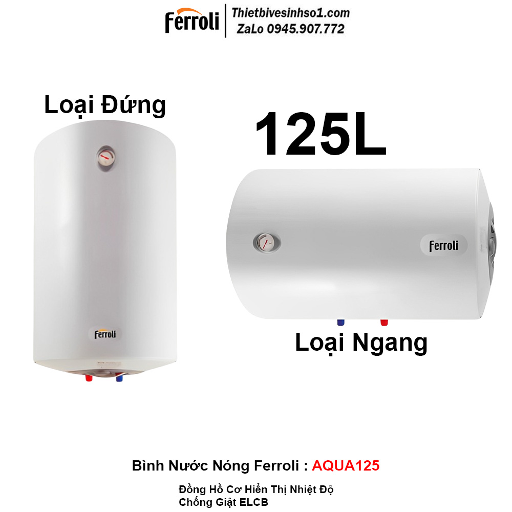 Bình Nước Nóng Ferroli AQUA125