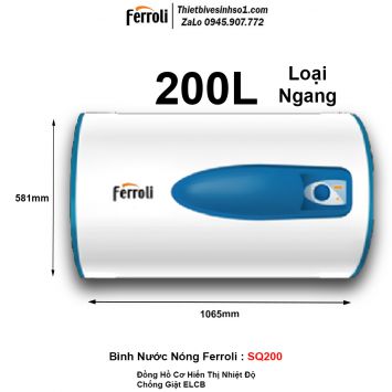 Bình Nước Nóng Ferroli SQ200