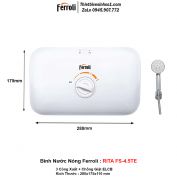 Bình Nước Nóng Trực Tiếp Ferroli RITA FS-4.5TE