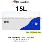 Bình Nước Nóng Ferroli UNO DE15