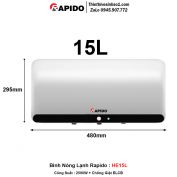 Bình Nóng Lạnh Rapido HE15L