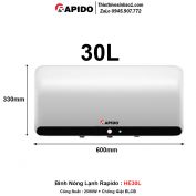 Bình Nóng Lạnh Rapido HE30L