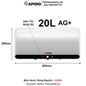 Bình Nước Nóng Rapido HA20L