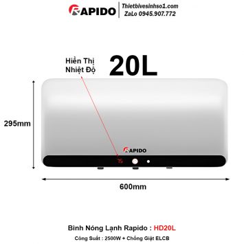 Bình Nóng Lạnh Rapido HD20L