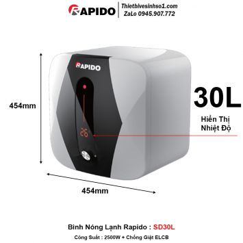 Bình Nóng Lạnh Rapido SD30L