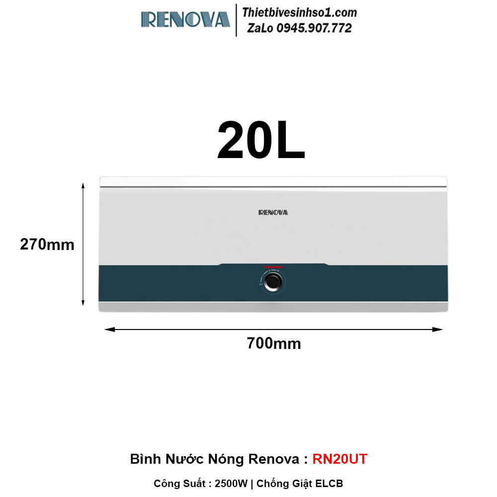 Bình Nước Nóng Renova RN20UT