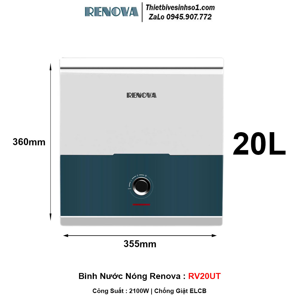 Bình Nước Nóng Renova RV20UT