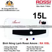 Bình Nóng Lạnh Rossi Amore Ngang 15L