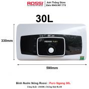 Bình Nước Nóng Rossi Puro Ngang 30L