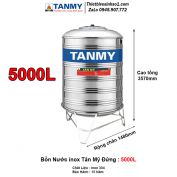 Bồn Nước inox Tân Mỹ Đứng 5000L