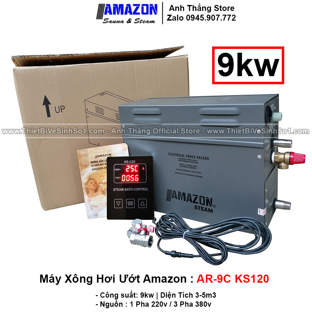 Máy Xông Hơi Ướt AMAZON 9KW AR-9C KS120