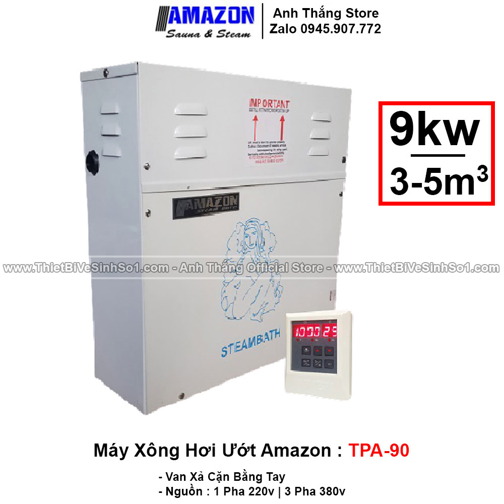 Máy Xông Hơi Ướt AMAZON 9KW TPA-90