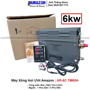 Máy Xông Hơi Ướt AMAZON 6KW AR-6C TM60A