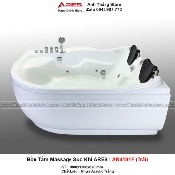 Bồn Tắm Massage Sục Khí Ares AR4181F-Trái