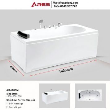 Bồn Tắm Massage Ares AR4183M