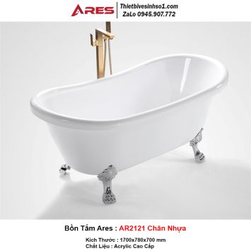 Bồn Tắm Ngâm Ares AR2121 Chân Nhựa