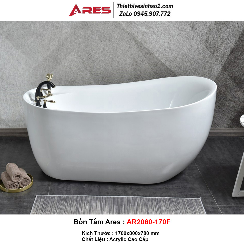Bồn Tắm Massage Sục Khí Ares AR2060-170F