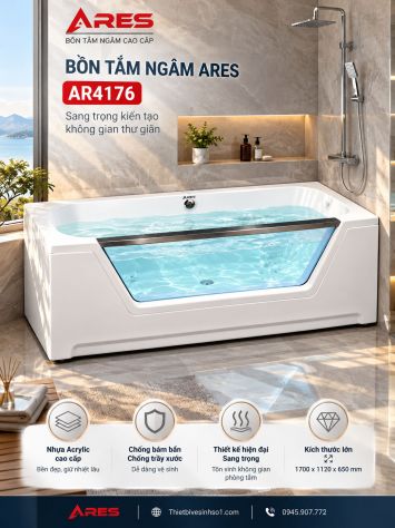 Bồn Tắm Ngâm Ares AR4176